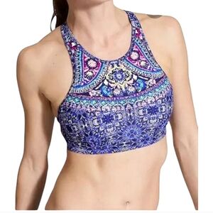 Athleta Swim Baja Cup Bikini Top 32 D/DD 💙 Stylish & Supportive!